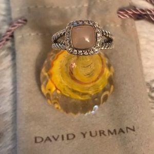 David Yurman Petite Albion Ring in Rose Quartz